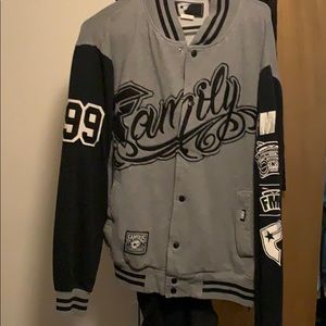 Famous Stars and Straps letterman jacket